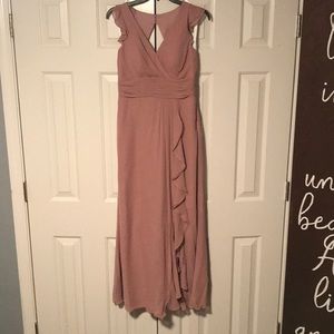 Azazie Dusty Rose dress worn once size A6